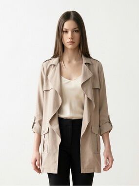 Jack by BB Dakota 3/4 length sleeve trench coat